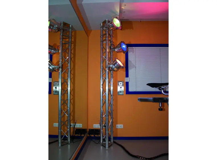 EUROLITE PAR-56 Short with cable silver 